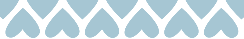 Blue hearts repeating