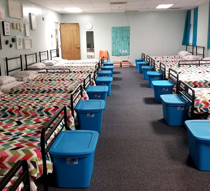 Redesigned shelter room