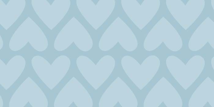 Light blue background with transparent hearts overtop