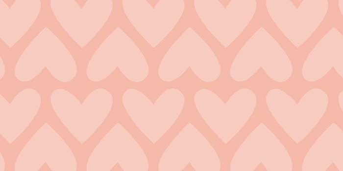 Light pink background with transparent hearts overtop